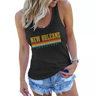 New Orleans Vintage Louisiana Gift Graphic Design Printed Casual Daily Basic V2 Women Flowy Tank - Thegiftio UK