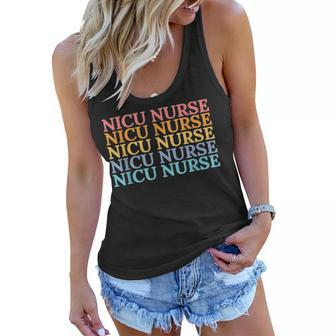 Nicu Nurse Neonatal Labor Intensive Care Unit Nurse V2 Women Flowy Tank - Seseable