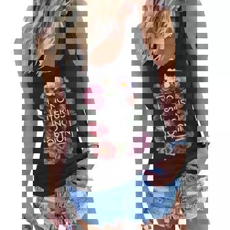 No Uterus No Opinion Floral Pro Choice Feminist Womens Women Flowy Tank - Thegiftio