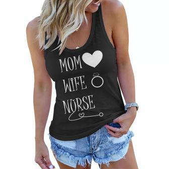 Nurse Mom Tshirt Women Flowy Tank - Monsterry DE