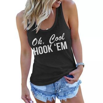 Ok Cool Hookem Texas Hook Em Women Flowy Tank - Monsterry CA