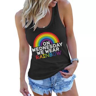 On Wednesday We Wear Rainbow Women Flowy Tank - Monsterry AU