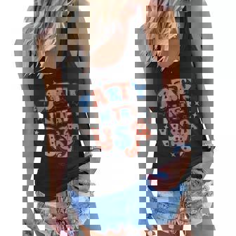 Party In The Usa - 4Th Of July - Independence Day - Usa Patriotic - 4Th Of July Party - America Graphic Women Flowy Tank - Thegiftio