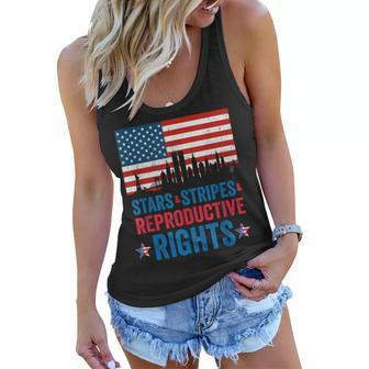 Patriotic 4Th Of July Stars Stripes Reproductive Right V4 Women Flowy Tank - Seseable