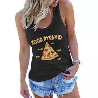 Pizza Food Pyramid Women Flowy Tank - Monsterry DE