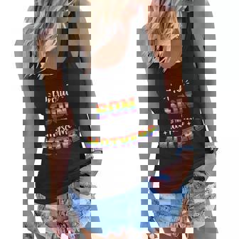 Proud Son Awesome Lesbian Mothers Family Rainbow Pride Gift Graphic Design Printed Casual Daily Basic V2 Women Flowy Tank - Thegiftio