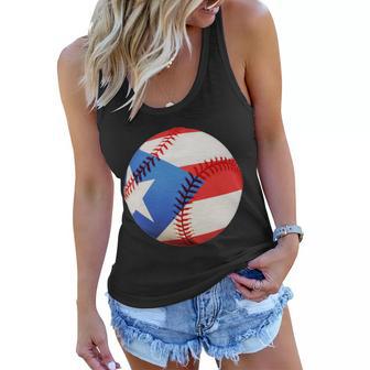 Puerto Rico Baseball Tshirt Women Flowy Tank - Monsterry UK