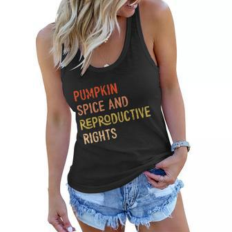 Pumpkin Spice And Reproductive Rights Fall Feminist Choice Gift V4 Women Flowy Tank - Monsterry CA