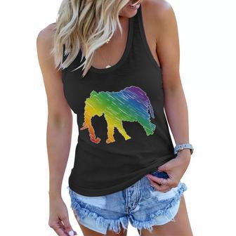 Rainbow Elephant V2 Women Flowy Tank - Monsterry DE