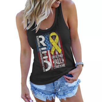 Red Until They All Come Home Tribute Women Flowy Tank - Monsterry UK