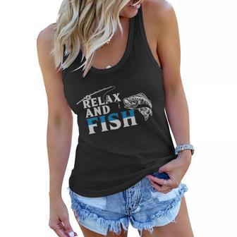 Relax And Fish Women Flowy Tank - Monsterry