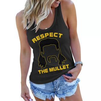 Respect The Mullet Hair Game Tshirt Women Flowy Tank - Monsterry