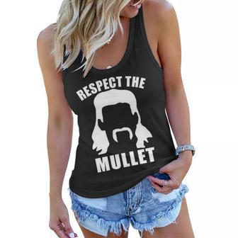 Respect The Mullet Tshirt Women Flowy Tank - Monsterry