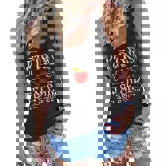 Retired Teacher Class Of 2022 Retirement Graphic Design Printed Casual Daily Basic Women Flowy Tank - Thegiftio