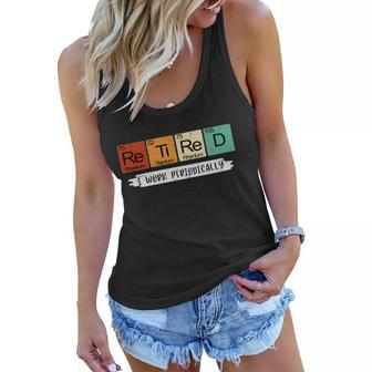Retirement Periodic Table Retired Teacher Periodic Table Elements Graphic Design Printed Casual Daily Basic Women Flowy Tank - Thegiftio UK