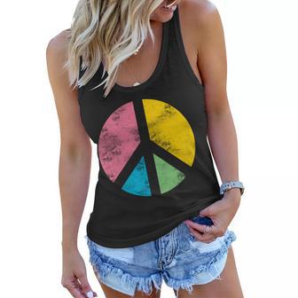 Retro Peace Sign V2 Women Flowy Tank - Monsterry DE