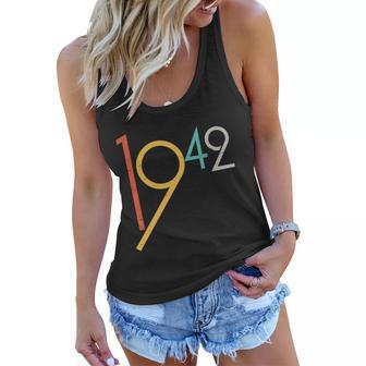 Retro Vintage 1942 80Th Birthday Tshirt Women Flowy Tank - Monsterry UK