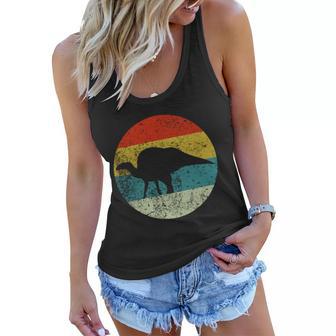 Retro Vintage Ouranosaurus Women Flowy Tank - Monsterry