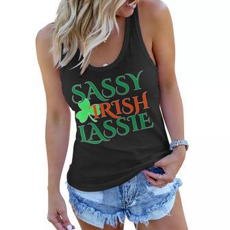 Sassy Irish Lassie Tshirt Women Flowy Tank - Monsterry CA
