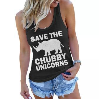 Save The Chubby Unicorns Tshirt Women Flowy Tank - Monsterry CA