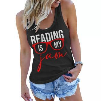 School Librarians Library Workers Reading Is My Bookworms Women Flowy Tank - Thegiftio UK