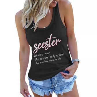Seester Definition Graphic Design Printed Casual Daily Basic Women Flowy Tank - Thegiftio UK