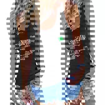 Shenanigator Definition St Patricks Day Graphic Design Printed Casual Daily Basic V3 Women Flowy Tank