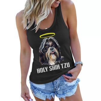 Shitzu Dog Holy Shih Tzu Women Flowy Tank - Monsterry