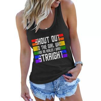 Shout Out To The Girl Who Made Me Realize I Wasnt Straight Women Flowy Tank - Monsterry CA