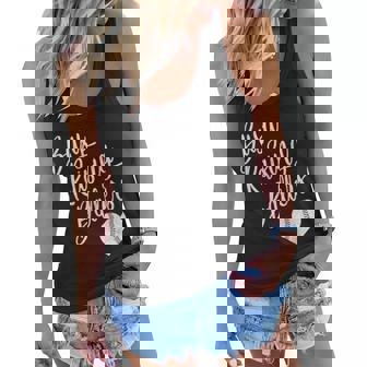 Softball Mom Busy Raising Ballers Baseball Softball Women Flowy Tank - Thegiftio