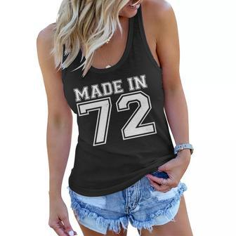 Sporty Jersey Style Made In 1972 50Th Birthday Women Flowy Tank - Monsterry AU