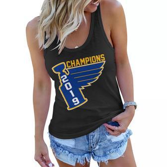 St Louis Hockey 2019 Champions Tshirt Women Flowy Tank - Monsterry UK