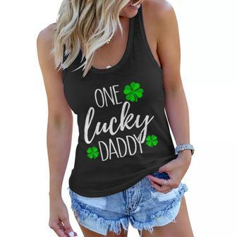 St Patricks Day One Lucky Dad Tshirt Women Flowy Tank - Monsterry