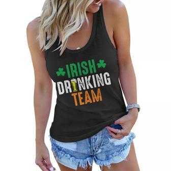 St Patricks Irish Beer Drinking Team Ireland Flag Clover Graphic Design Printed Casual Daily Basic Women Flowy Tank - Thegiftio UK