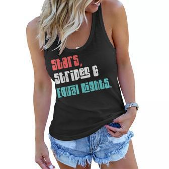 Stars Stripes And Equal Rights Womens Rights 4Th Of July Women Flowy Tank - Seseable