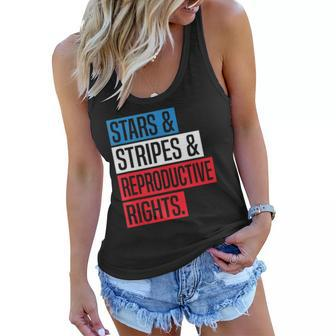 Stars Stripes And Reproductive Rights Pro Choice 4Th Of July Women Flowy Tank | Mazezy