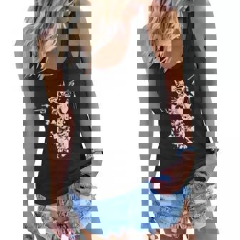 Stencil Graffiti Cat Armed With Guns Graphic Design Printed Casual Daily Basic Women Flowy Tank - Thegiftio