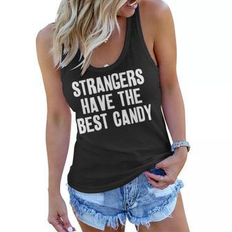 Strangers Have The Best Candy V2 Women Flowy Tank - Seseable