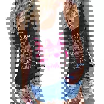 Sugar Skull Witch Halloween Costume In October We Wear Pink V2 Women Flowy Tank - Thegiftio