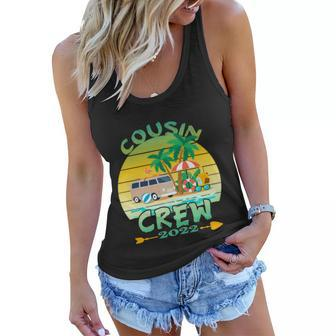 Summer Cousin Crew Vacation 2022 Beach Cruise Family Reunion Gift Women Flowy Tank - Monsterry DE