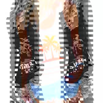 Summer Is Coming Tropical Caribbean Beach Summer Gift Graphic Design Printed Casual Daily Basic Women Flowy Tank - Thegiftio UK