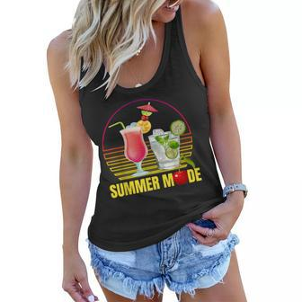 Summer Vacay Mode Cute Cocktail Beach Dreams V2 Women Flowy Tank - Seseable