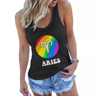Sunshine Aries Lgbt Pride Parade March Graphic Design Printed Casual Daily Basic Women Flowy Tank - Thegiftio UK