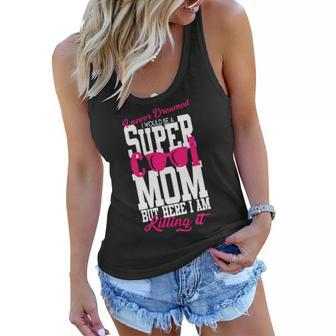 Super Cool Mom T-Shirt Graphic Design Printed Casual Daily Basic Women Flowy Tank - Thegiftio UK