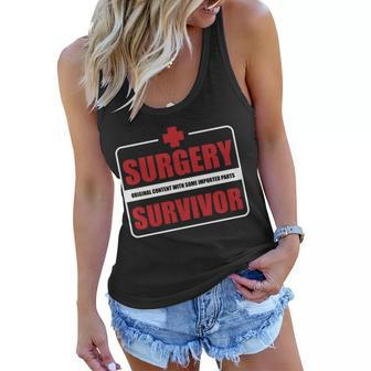 Surgery Survivor Imported Parts Tshirt Women Flowy Tank - Monsterry CA