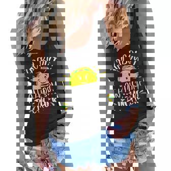 Taco Bout An Awesome Teacher Funny Taco Teacher Pun Women Flowy Tank | Seseable CA