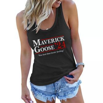 Talk To Me Goose Marverick Goose Women Flowy Tank - Monsterry