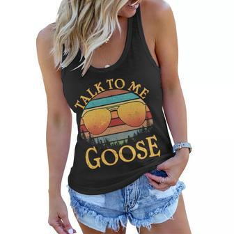 Talk To Me Goose Vintage Sunset Women Flowy Tank - Monsterry CA
