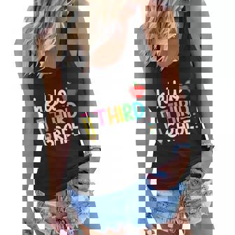 Team 3Rd Grade Back To School Funny Teacher Women Flowy Tank - Monsterry