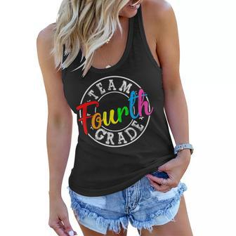 Team 4Th Grade Welcome Back To School Fourth Grade Women Flowy Tank - Seseable